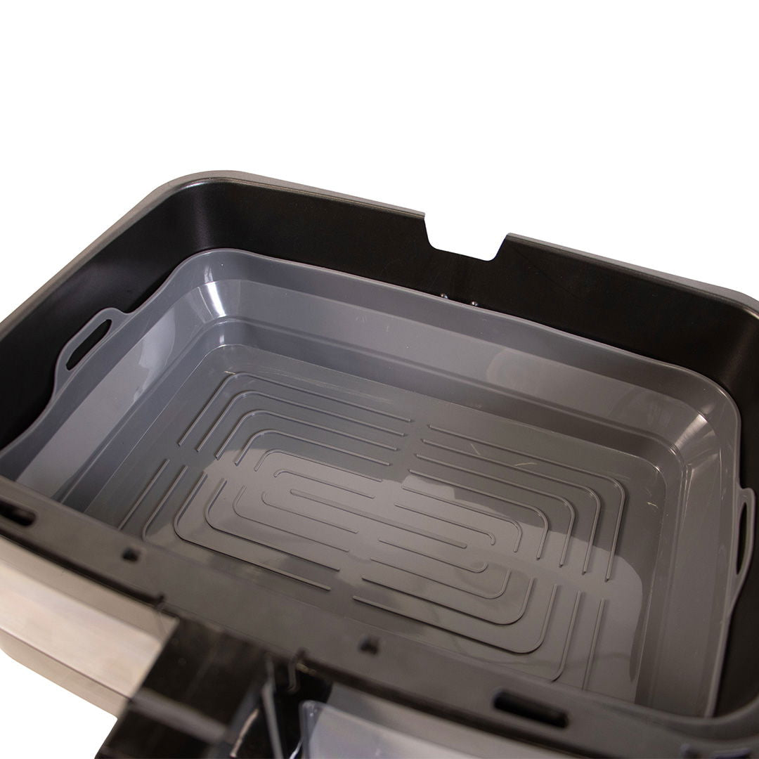 Airfryer silikoneform, dobbelt skuffe 33*23*6.8cm