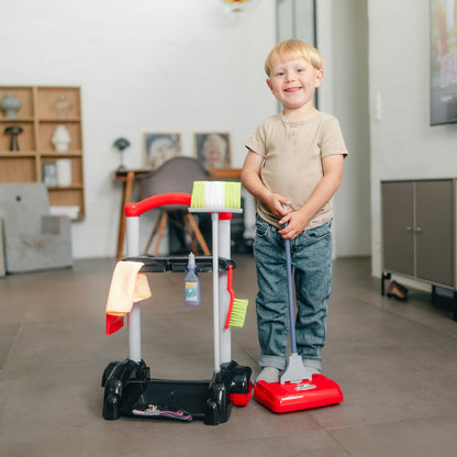 Rengøringsvogn med flere dele