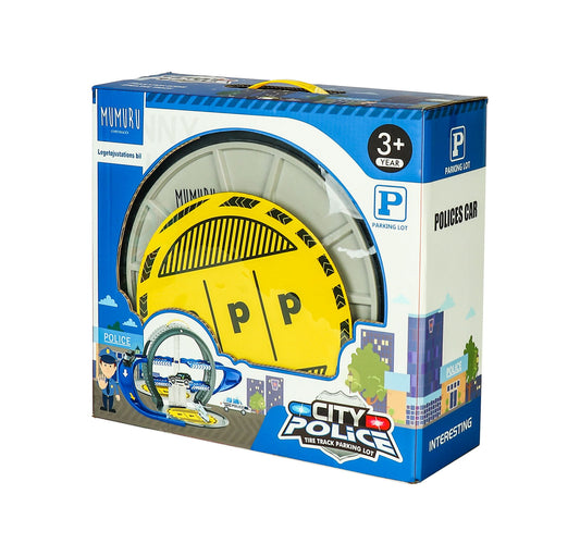 Legetøjsstations bil rød eller blå