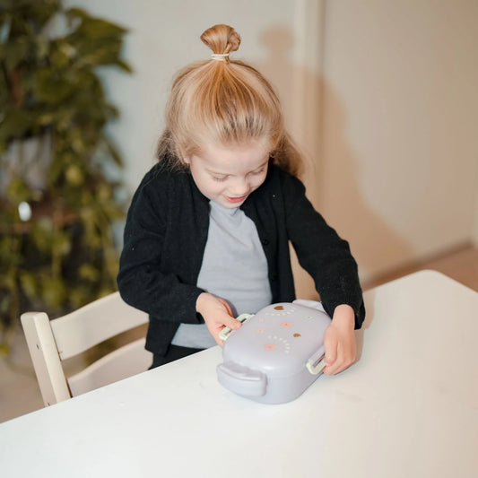 Madkasse til børn - lyselilla