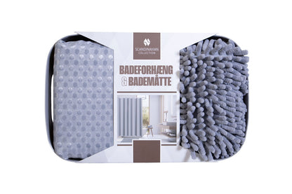 Badeforhæng + bademåtte