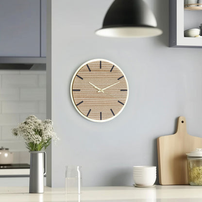 Vægur i træ - Ø30cm