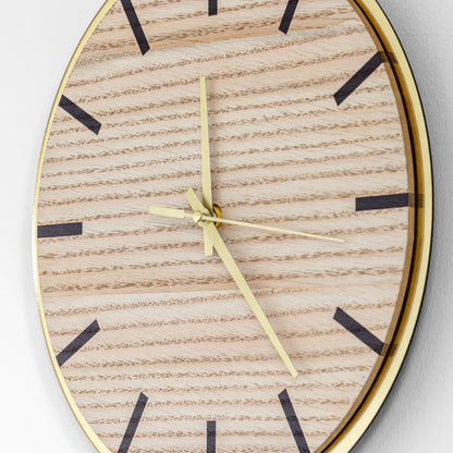 Vægur i træ - Ø30cm