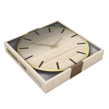 Vægur i træ - Ø30cm