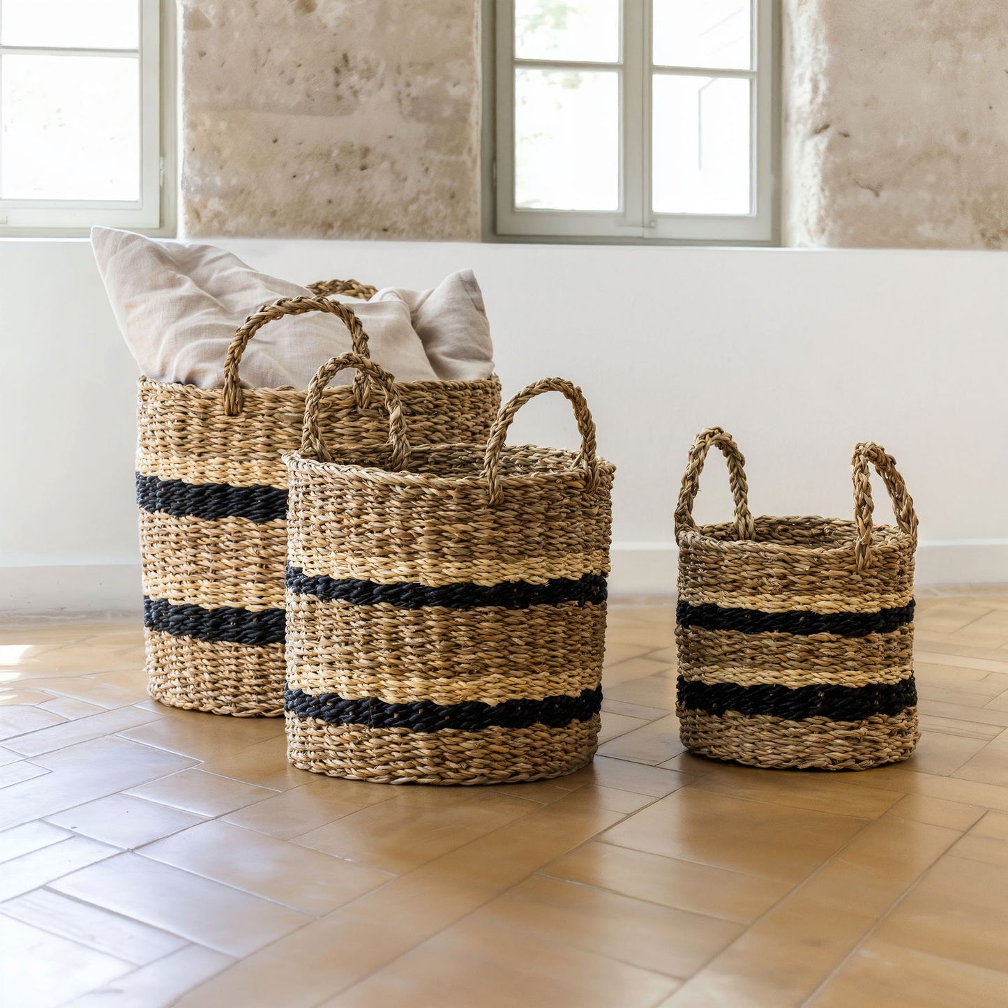 Nordis - Kurve i søgræs m. striber Ø30, Ø26, Ø20 - 3 stk