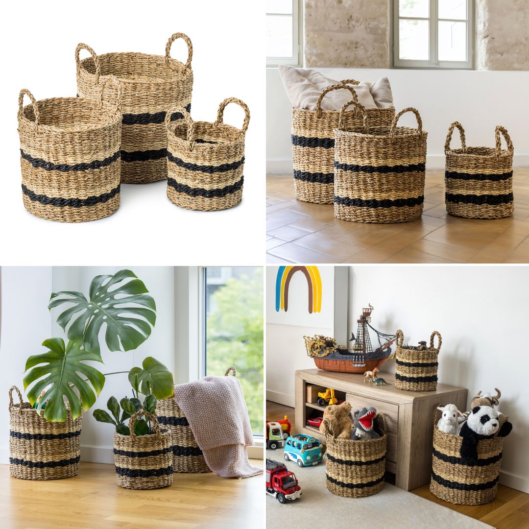 Nordis - Kurve i søgræs m. striber Ø30, Ø26, Ø20 - 3 stk