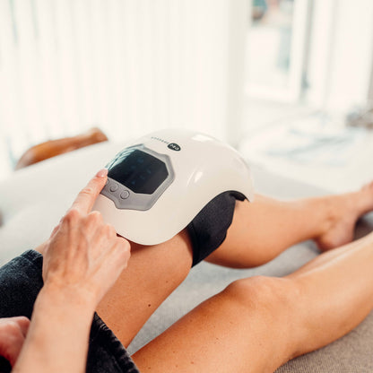 Knæmassage - Varmende massageapparat der lindrer ømme knæ og stive led
