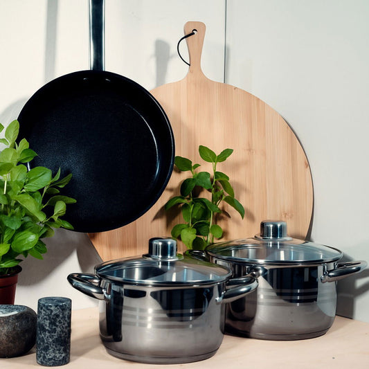 Gryde- og pandesæt - 5 dele