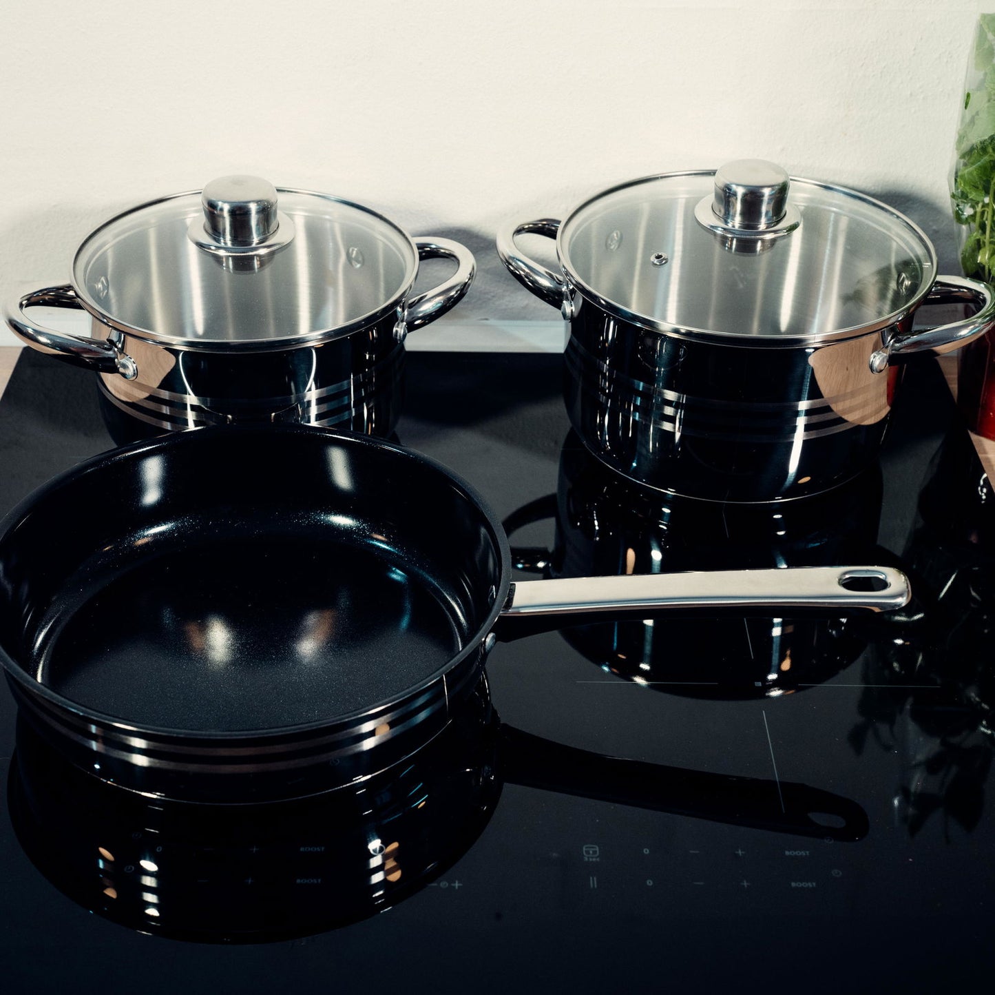 Gryde- og pandesæt - 5 dele