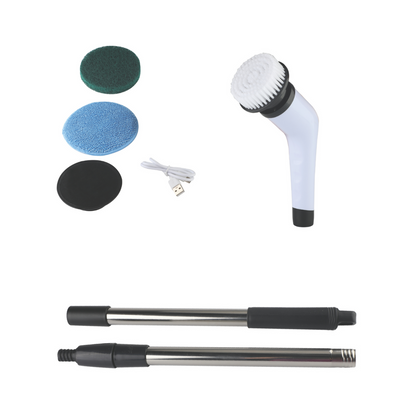 Sjö - Elektrisk rengøringsbørste med forlængerstang