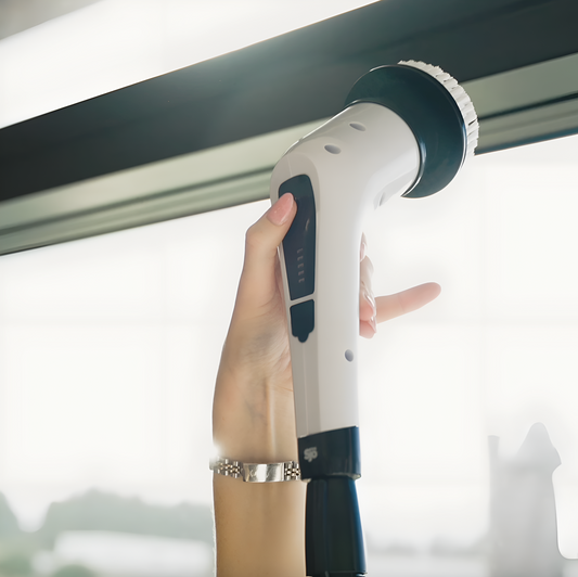 Sjö - Elektrisk rengøringsbørste med forlængerstang