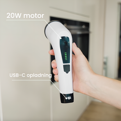 Sjö - Elektrisk rengøringsbørste med forlængerstang