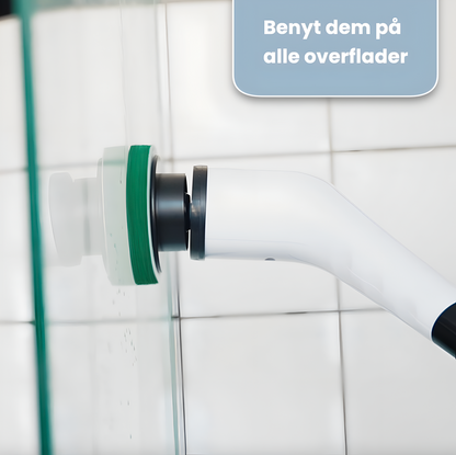 Sjö - Elektrisk rengøringsbørste med forlængerstang