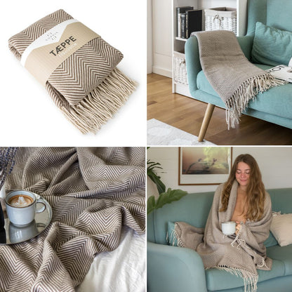 Nordis - Tæppe 170x120cm - brun