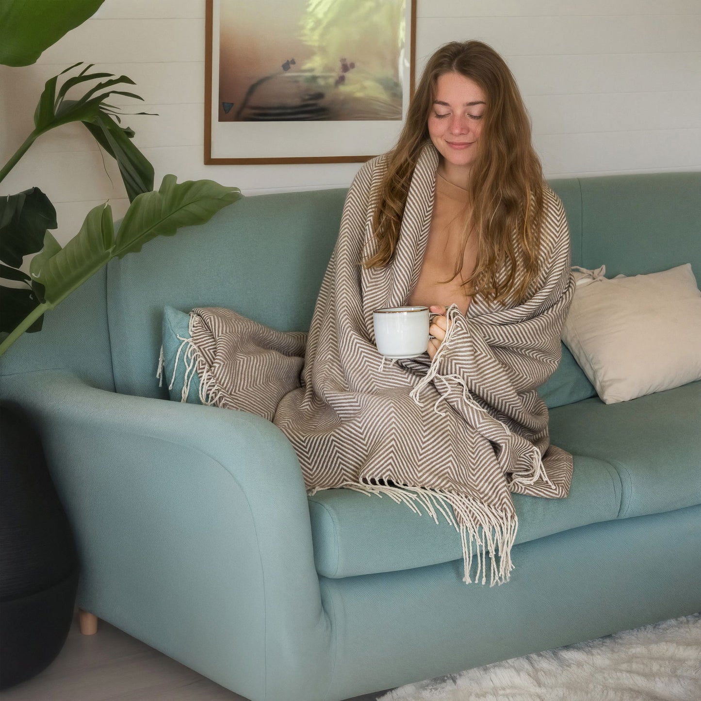 Nordis - Tæppe 170x120cm - brun