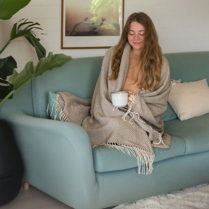 Nordis - Tæppe 170x120cm - brun