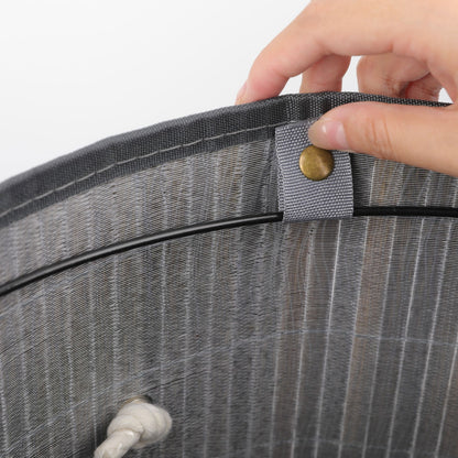 Nordis - Grå bambus vasketøjskurv