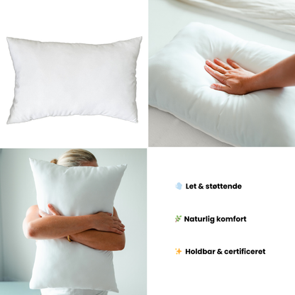 Hovedpude med bambus fyld - 60x40cm