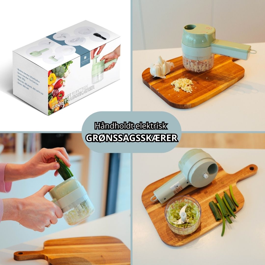 Håndholdt elektrisk grønssagsskærer