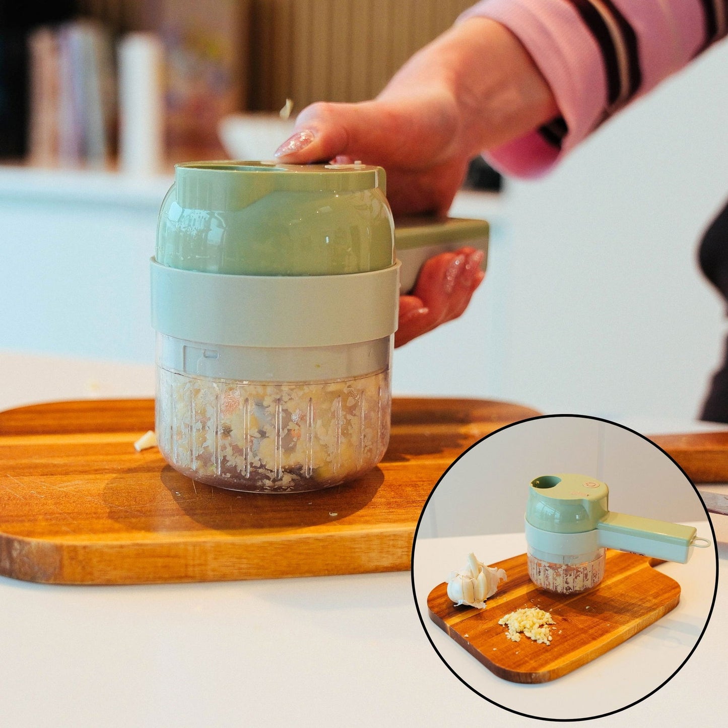 Håndholdt elektrisk grønssagsskærer