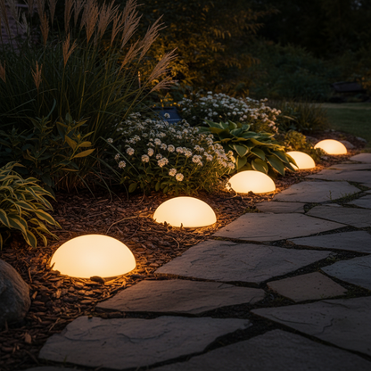 Samira Solar Halvkugle LED lampe - 5 pak