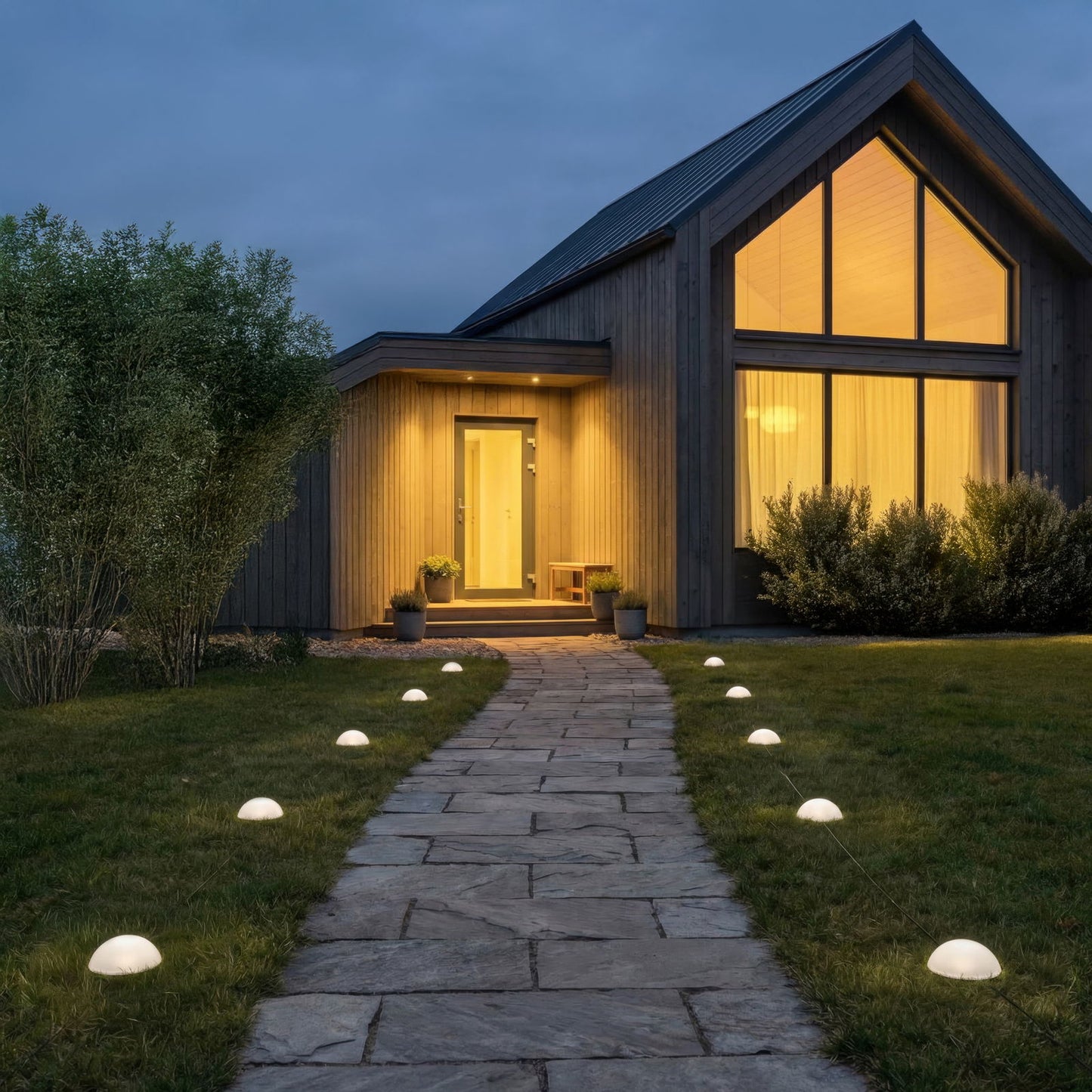 Samira Solar Halvkugle LED lampe - 5 pak