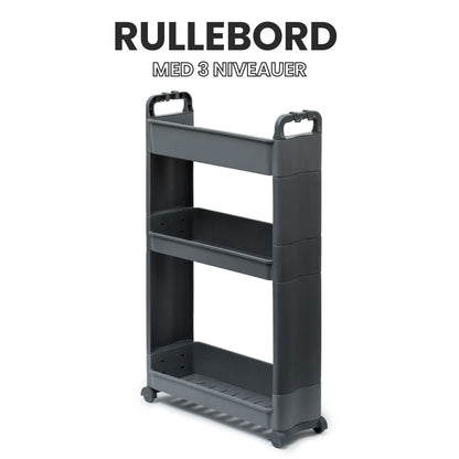 Rullebord med 3 niveauer