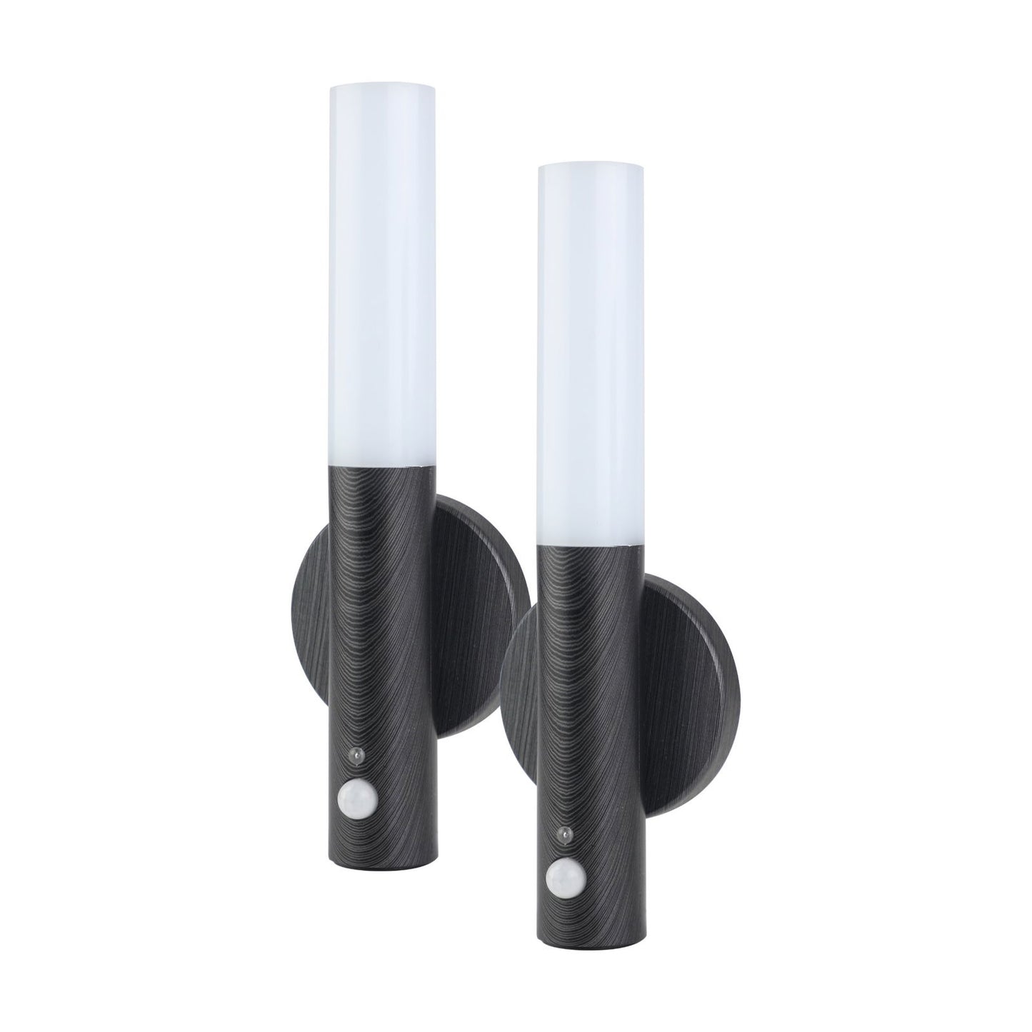 Bærbar sensorlampe sort - 2 pak