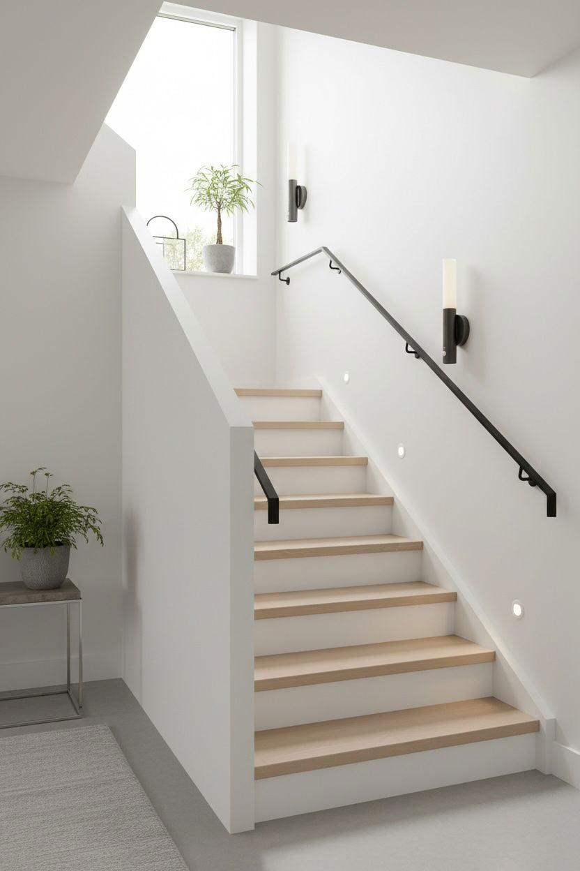 Bærbar sensorlampe sort - 2 pak
