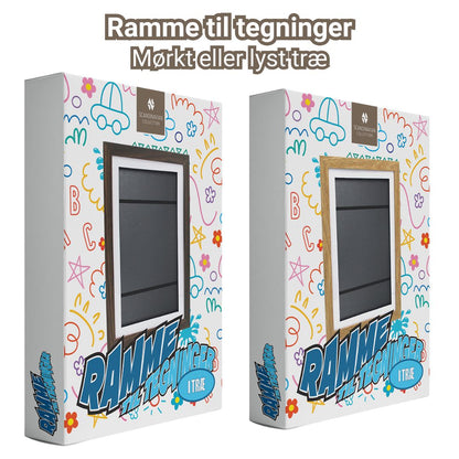 Ramme til tegning ass. mørk