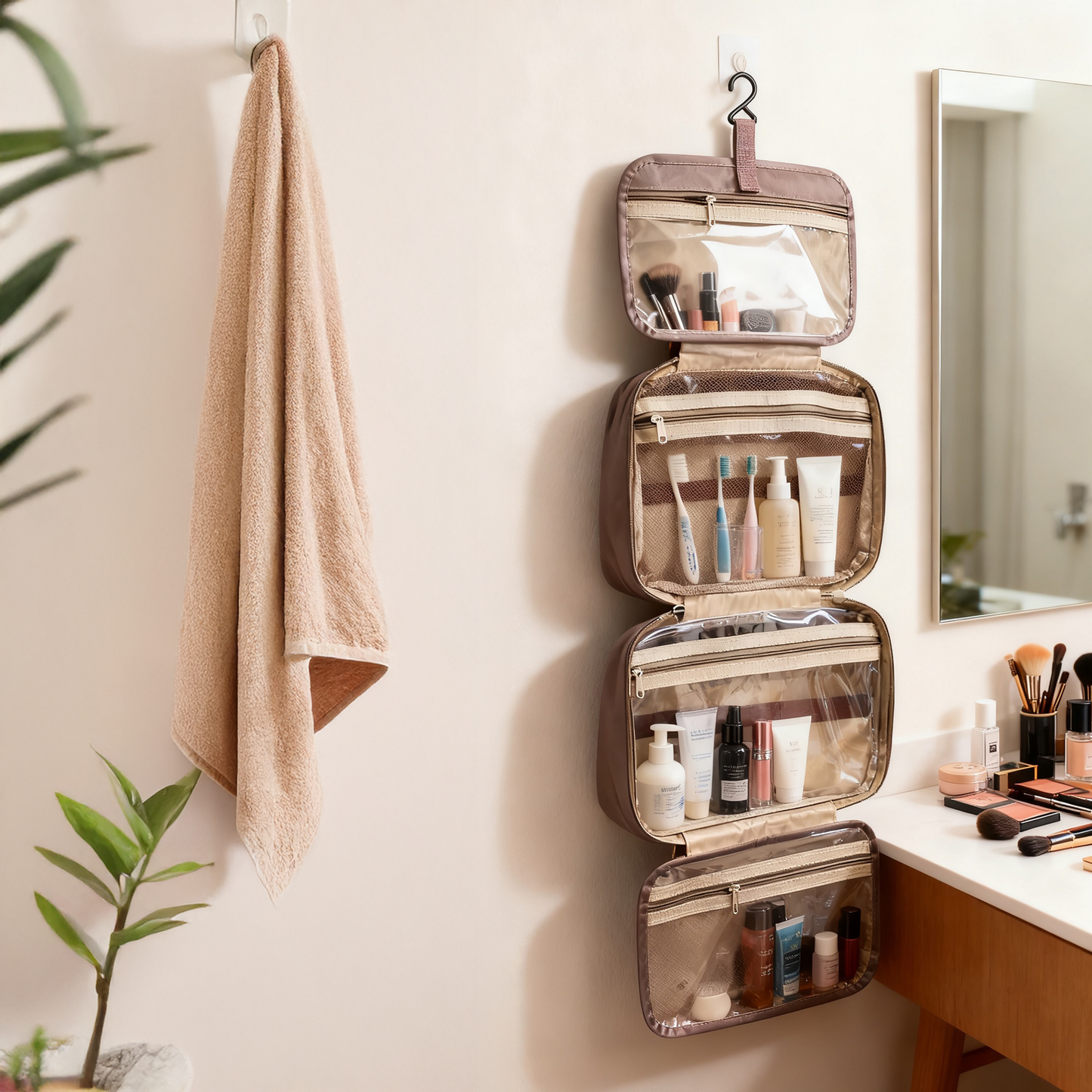 Smart rejsetoilettaske 📦✨ (På lager i uge 12) ✨📦