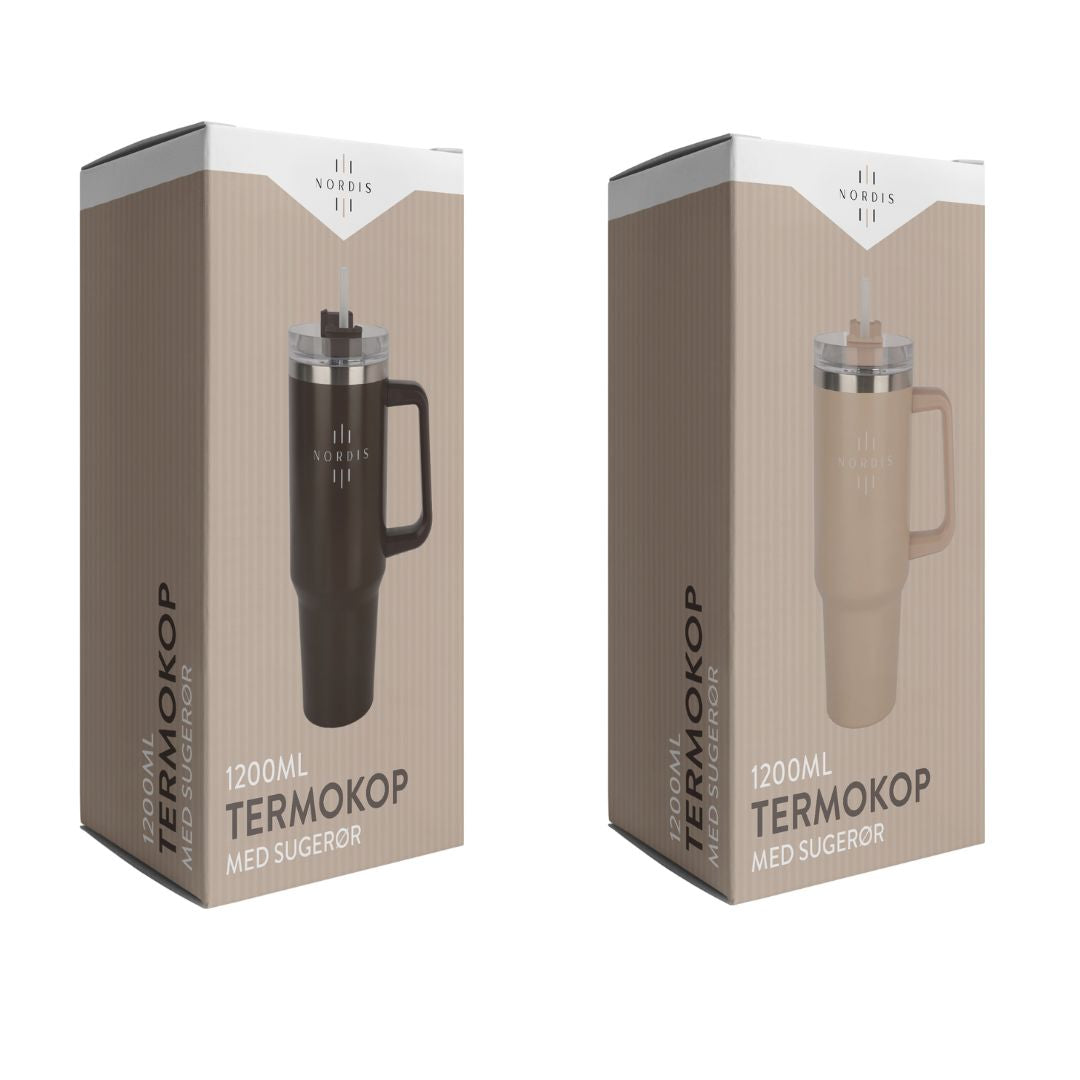Nordis - Termokop m. sugerør 1200ml