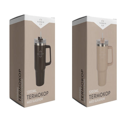 Nordis - Termokop m. sugerør 1200ml
