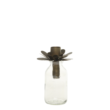 Chic antique -  Flaske med lysholder
