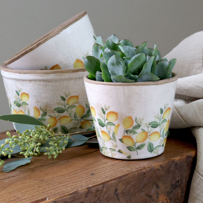 Chic Antique -  Limone Blossom Skjuler m. citroner og blomster