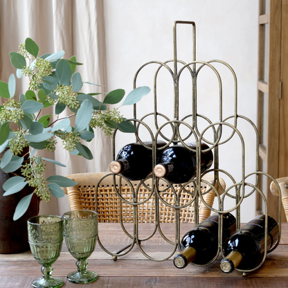 Chic Antique –  Vinreol til 9 flasker