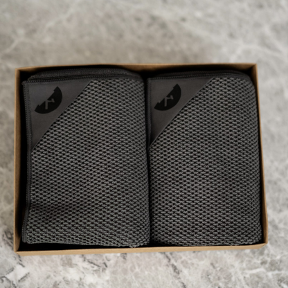 VISKESTYKKE - KOKSGRÅ - 2 STK