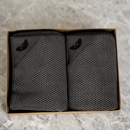 VISKESTYKKE - KOKSGRÅ - 2 STK