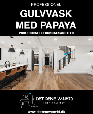 DET RENE VANVID (GULVVASK MED PAPAYA) 1 L