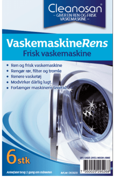 CLEANOSAN VASKEMASKINE RENS 6 STK.